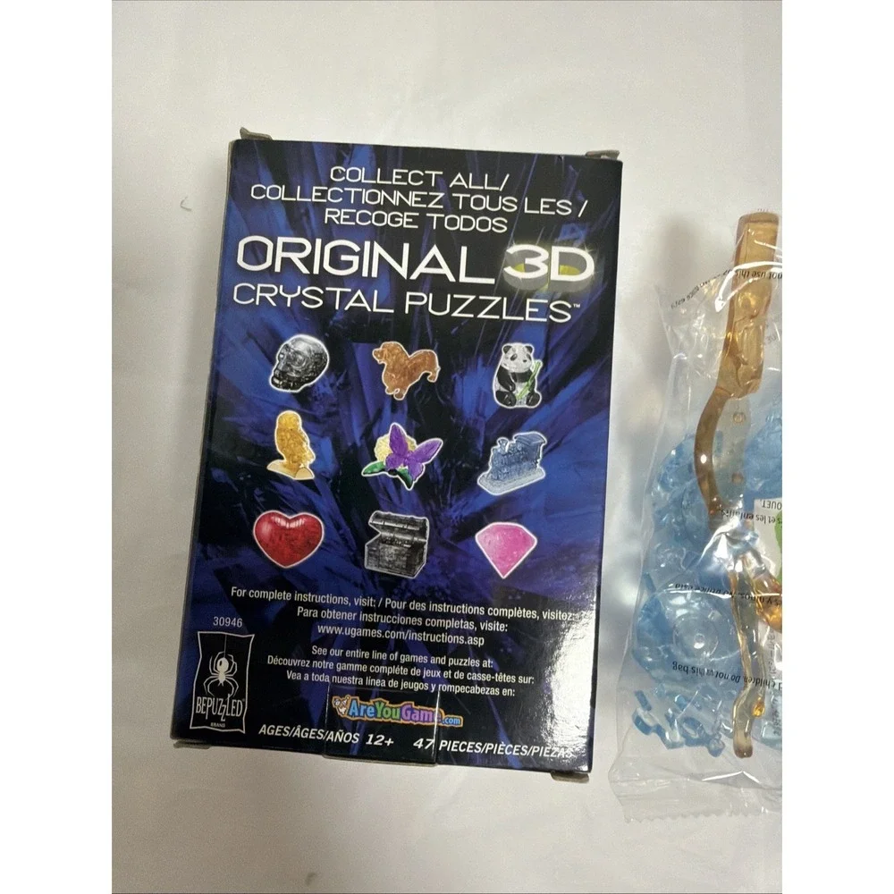 NEW BePuzzled 3D Crystal Puzzle - Blue Bird on Branch Level 2 Ages 12+ - 47 Pcs